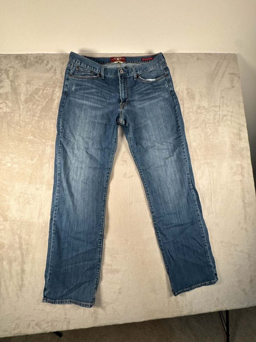 Lucky Brand 361 Vintage Straight Jeans Size 36x34 Blue Denim